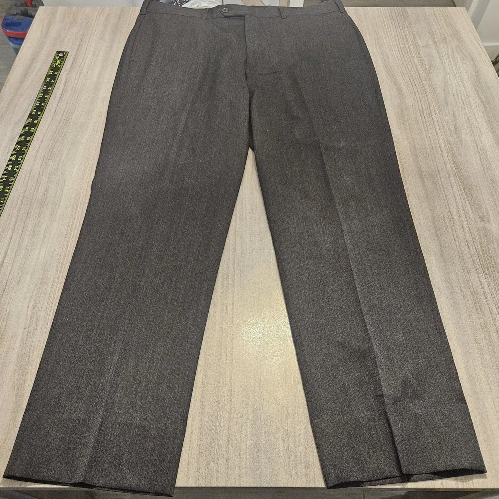 Brooks Brothers‎ Madison 1818 Mens 40x30 Gray Wool Pleated Cuffed Pants